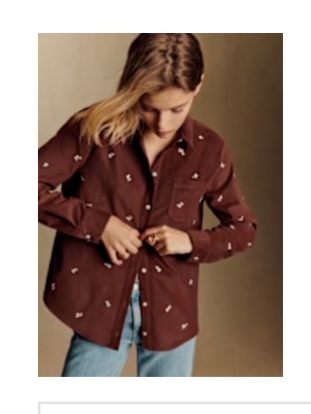 Sezane Tomboy Shirt Florencia - Size 14